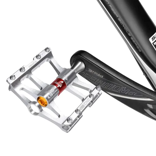 Rockbros JT410 4.10 štvorložiskové pedále na bicykel, strieborné - 6