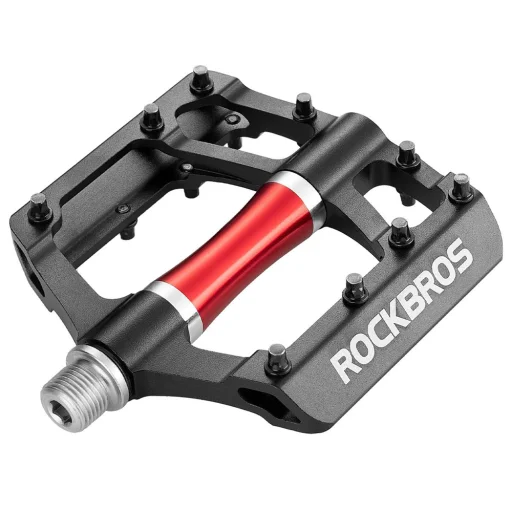 Rockbros 2020-12CBK čierne hliníkové platformové pedále na bicykel - 2