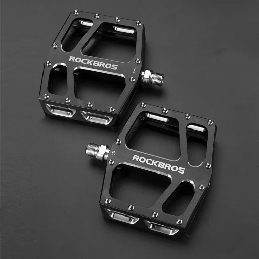 Rockbros K399-BK široké platformové pedále na bicykel, čierne - 6