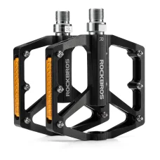 Rockbros K371 reflexné hliníkové pedále na bicykel s uzavretými ložiskami, čierne
