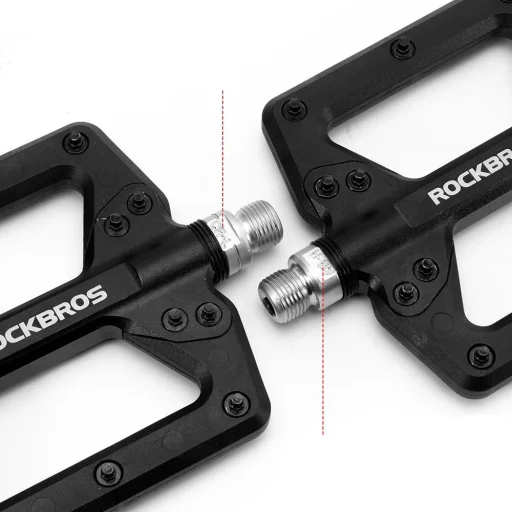 Rockbros 2022-12A nylonové pedále na bicykel, čierne - 2