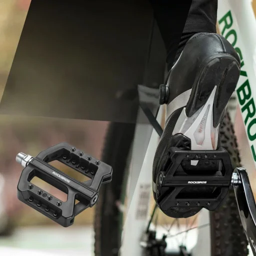 Rockbros RK01 nylonové pedále na bicykel – čierne - 2