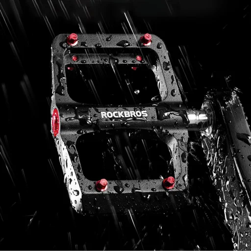 Cyklistický pedál Rockbros BP2603 s titánovou osou, čierny - 5