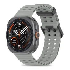 Samsung Galaxy Watch Ultra 1 / 2 2024–2026 (47 mm) szürke Tech-Protect Iconband Pro szíj