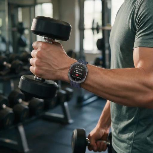 Samsung Galaxy Watch Ultra 1/2 (2024–2026, 47 mm) sötétkék Tech-Protect Iconband Pro sport szíj - 4