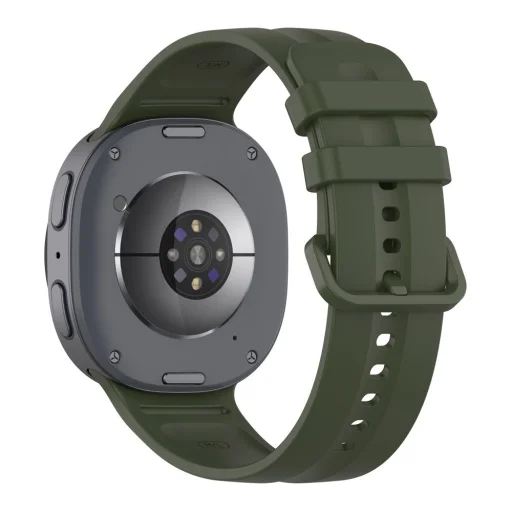Samsung Galaxy Watch 8 / 9 / Classic (40 / 44 / 46 mm) katonai zöld Tech-Protect Silicone Evo szilikon óraszíj - 2