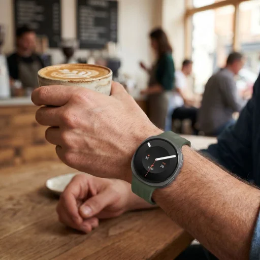Samsung Galaxy Watch 8 / 9 / Classic (40 / 44 / 46 mm) katonai zöld Tech-Protect Silicone Evo szilikon óraszíj - 4