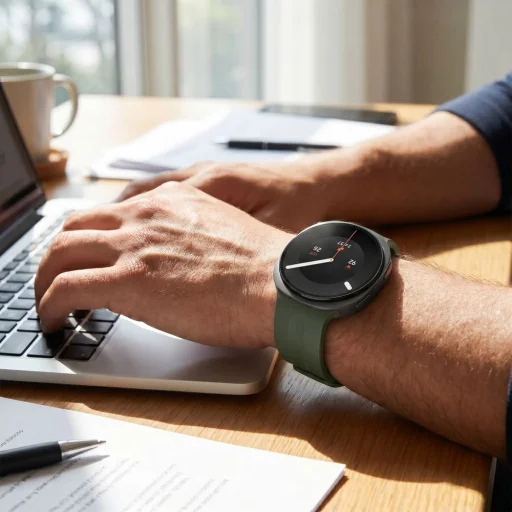 Samsung Galaxy Watch 8 / 9 / Classic (40 / 44 / 46 mm) vojensky zelený silikónový remienok Tech-Protect Silicone Evo - 5