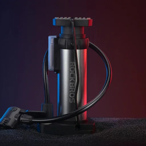 Rockbros 4522L ultrakönnyű kerékpár lábpumpa – fekete - 2