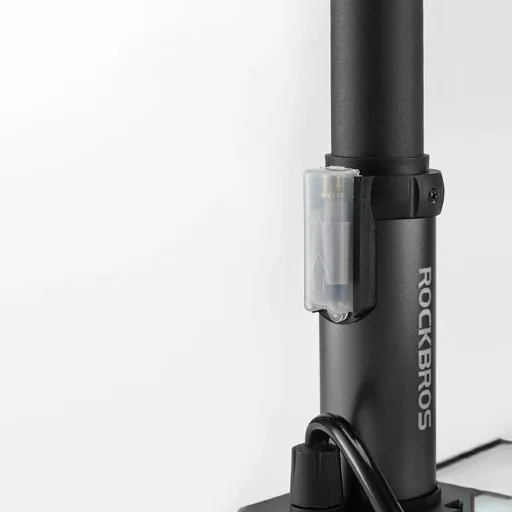 Rockbros 4522L ultrakönnyű kerékpár lábpumpa – fekete - 9