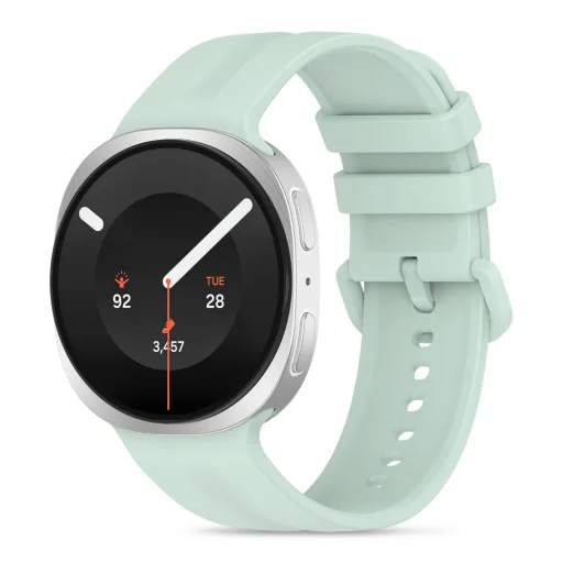 Samsung Galaxy Watch 8 / 9 / Classic (40 / 44 / 46 mm) mätovozelený silikónový remienok Tech-Protect Silicone Evo - 1