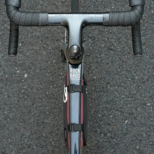 Rockbros G001 Flash Journey trojuholníková taška na rám bicykla 0,8 l – červená - 2
