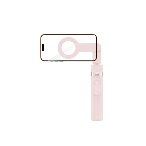 Tech-Protect L11S MagSafe Bluetooth selfie tyč a statív – ružová - 6