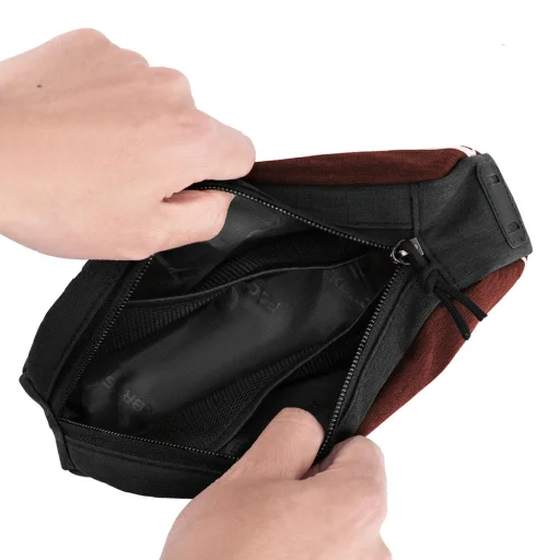 Rockbros G009 Flash Journey taška na hornú rámovú trubku 0,8 l – červená - 6