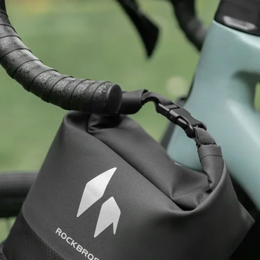 Rockbros AS-156 RideMate 7 l vodotesná taška na vidlicu bicykla čierna - 6