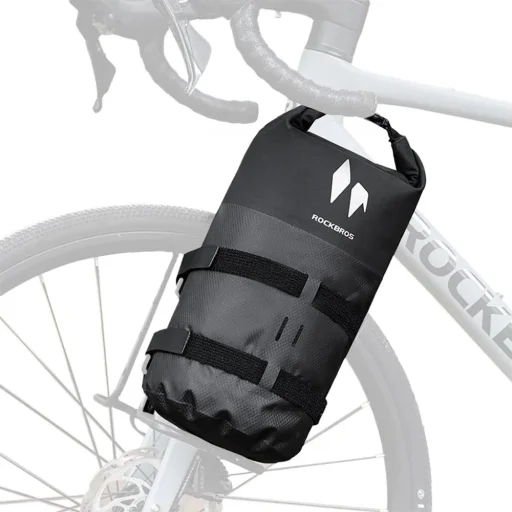 Rockbros AS-156 RideMate 7 l vodotesná taška na vidlicu bicykla čierna - 1