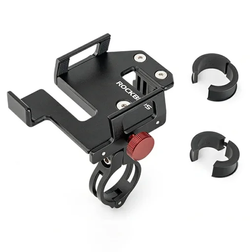Rockbros 25210038101 držiak na telefón na bicykel s objímkou – čierny - 3