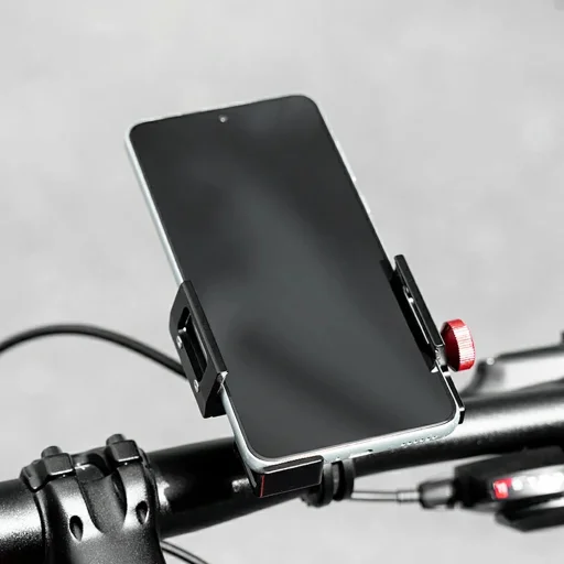 Rockbros 25210038101 držiak na telefón na bicykel s objímkou – čierny - 7