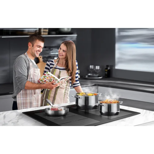 AMZCHEF CE-FS-I74S-FFDD10 vstavaná indukčná varná doska, 4-zónová, čierna - 3