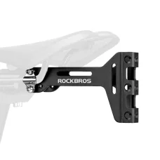 Rockbros 31210003001 hliníkový adaptér na košík na fľašu pod sedlo, čierny