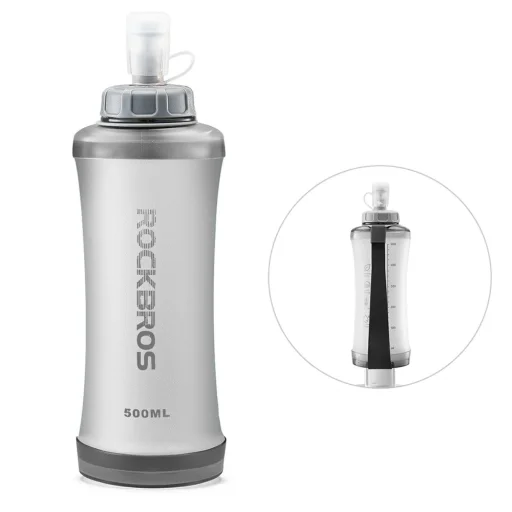 Rockbros 350017001 skladacia bežecká fľaša 500 ml, biela - 2