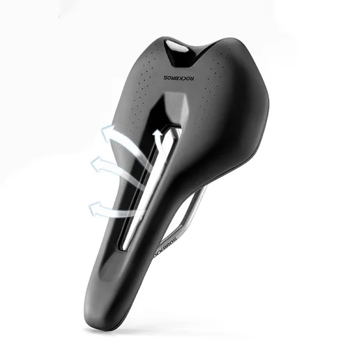 Rockbros RK145 anatomické športové cyklistické sedlo, čierne - 4