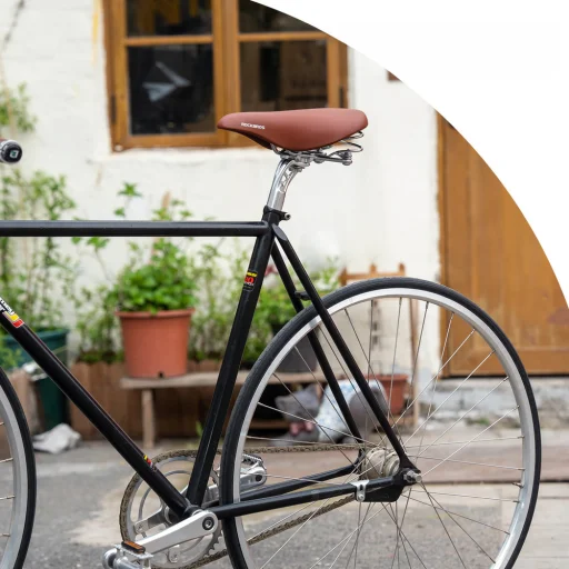 Rockbros 6800S retro komfortné sedadlo na bicykel, hnedé - 6