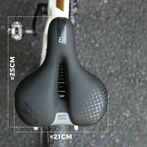 Rockbros 6876 ergonomické sedlo na bicykel čierne - 4