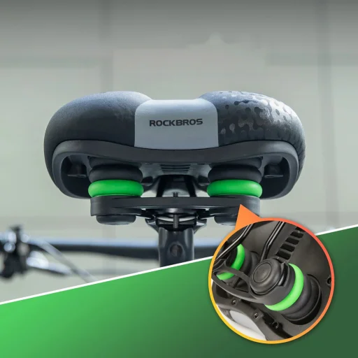 Rockbros 6876 ergonomické sedlo na bicykel čierne - 5
