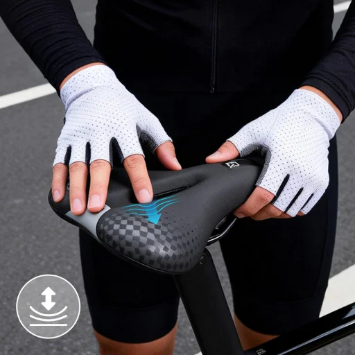 Rockbros 6876 ergonomické sedlo na bicykel čierne - 6