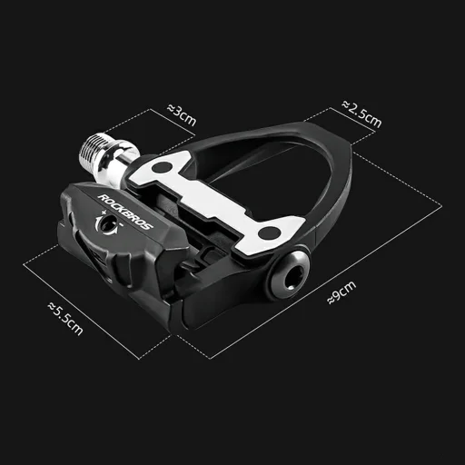 Rockbros P602 SPD-SL cestné nášľapné pedále čierne - 4