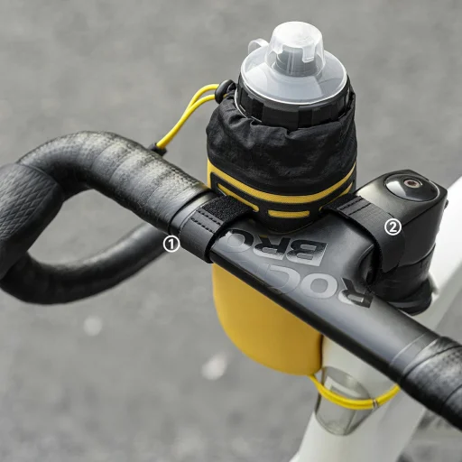 Rockbros AS-162 vodotesná cyklistická taška na fľašu, žltá - 6