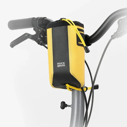 Rockbros AS-162 vodotesná cyklistická taška na fľašu, žltá - 2