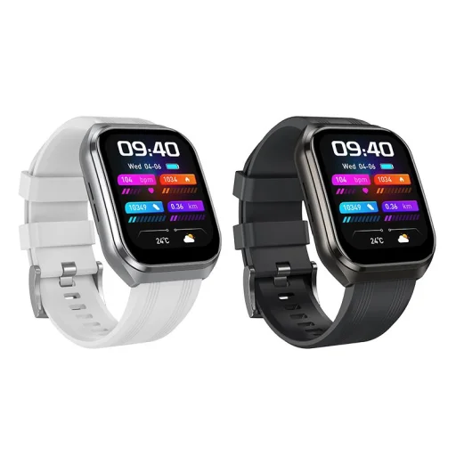 Hoco Y44 smart hodinky s 1,83-palcovým displejom, funkciou volania, strieborné - 3