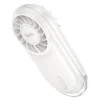 Hoco HX611 prenosný mini ventilátor, mliečna biela thumbnail