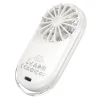 Hoco HX611 prenosný mini ventilátor, mliečna biela thumbnail