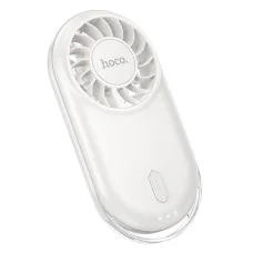 Hoco HX611 prenosný mini ventilátor, mliečna biela