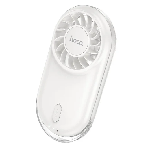 Hoco HX611 prenosný mini ventilátor, mliečna biela - 2