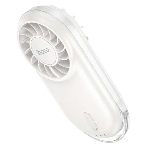 Hoco HX611 prenosný mini ventilátor, mliečna biela - 4