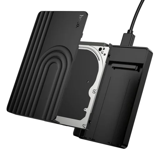 Hoco HB55 2,5-palcový SATA externý box pre pevný disk a SSD, čierny - 3
