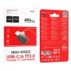 Hoco HB53 USB-C TF čítačka pamäťových kariet, čierna thumbnail