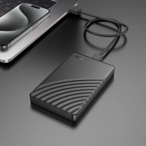Hoco HB46 2,5-palcový externý box pre SATA pevný disk, čierny - 5