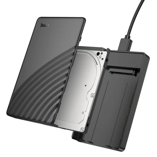 Hoco HB46 2,5-palcový externý box pre SATA pevný disk, čierny - 3