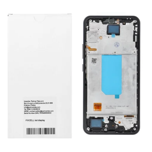 REWA OLED kijelző kerettel SAMSUNG A34 5G készülékhez – fekete - 4
