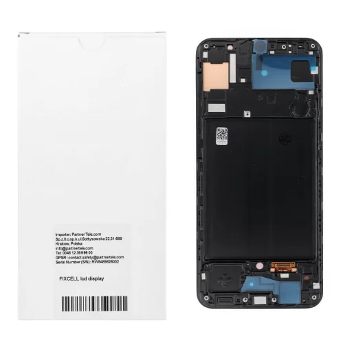 REWA OLED displej pre Samsung A50 s rámom, čierny - 4