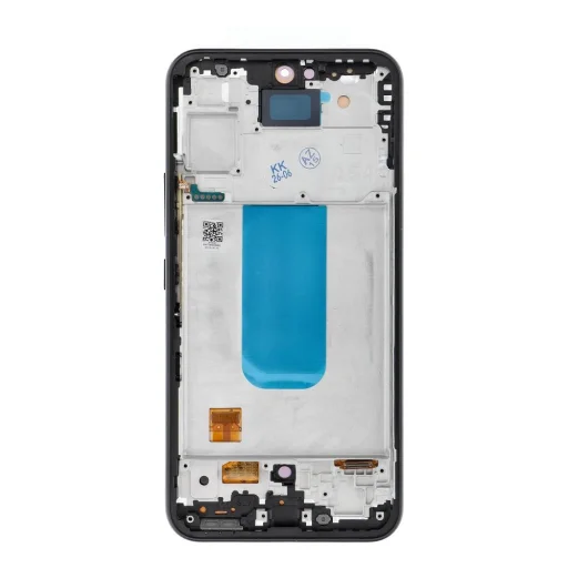 REWA OLED kijelzőmodul Samsung A54 5G készülékhez kerettel, fekete - 1