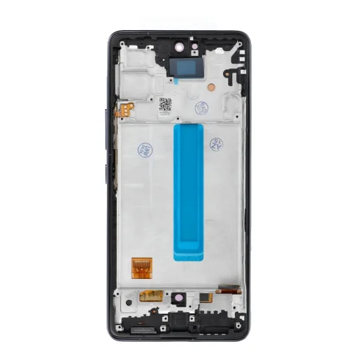 REWA OLED kijelzőmodul Samsung A53 5G készülékhez, fekete, kerettel - 1