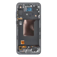 REWA OLED kijelzőmodul SAMSUNG A55 készülékhez, kerettel, fekete