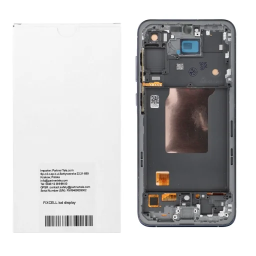 REWA OLED kijelzőmodul SAMSUNG A55 készülékhez, kerettel, fekete - 4