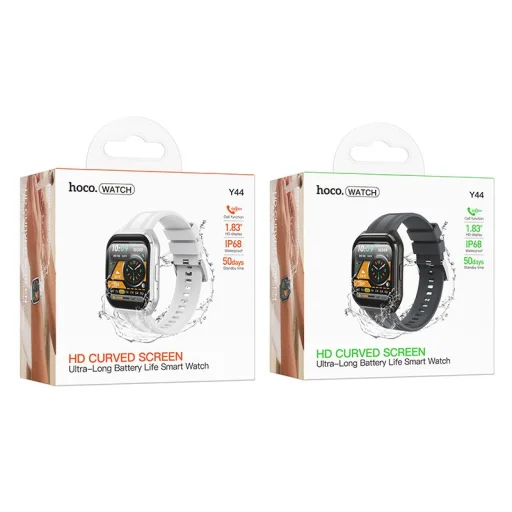 Hoco Y44 smart hodinky s 1,83-palcovým displejom, funkciou volania, strieborné - 6